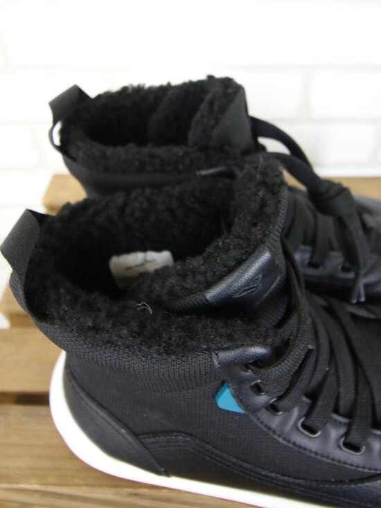 Vessi Alta Womens 6 High Top Fleece Lined Black Waterproof DymaTex Sneaker Boot - Picture 10 of 11